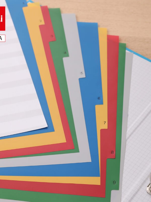 ديلي أطباق فواصل وفهرسة مصنف - 10 فاصل - قياس A4 - ملون E5724A